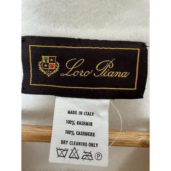 Loro Piana Women’s Cashmere Coat Jacket Ivory Cream Size EU 48 US 12 Blazer - Picture 4 of 13